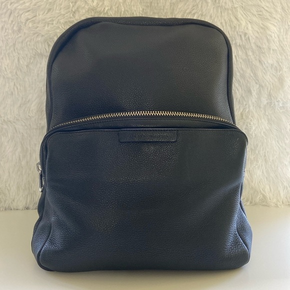 Marc By Marc Jacobs,Full Grain Black leather backpack.